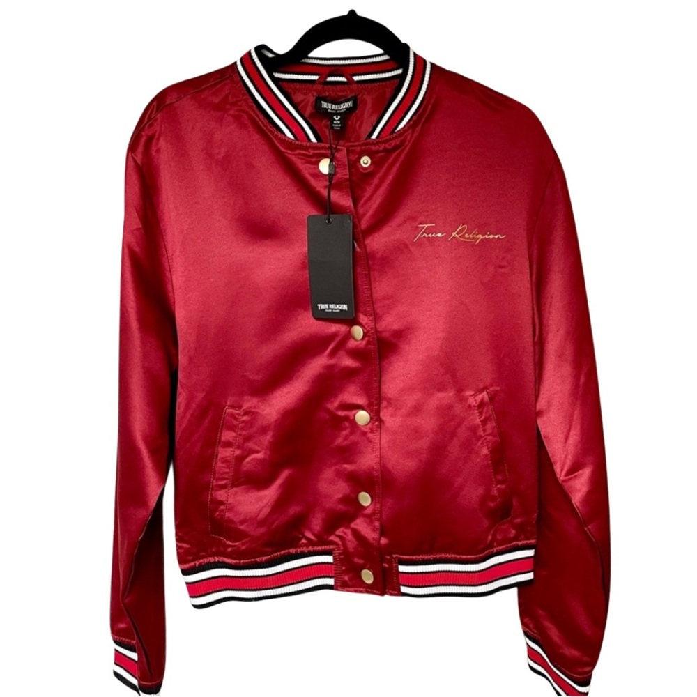 True Religion Satin Buddha Bomber
